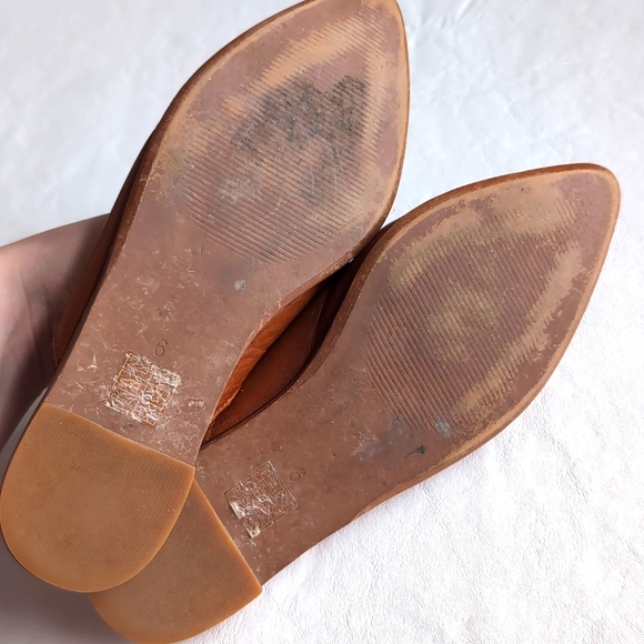 Madewell Women's Slip on Brow Leather Pointed Emilia Mules Size 6 - Picture 4 of 6